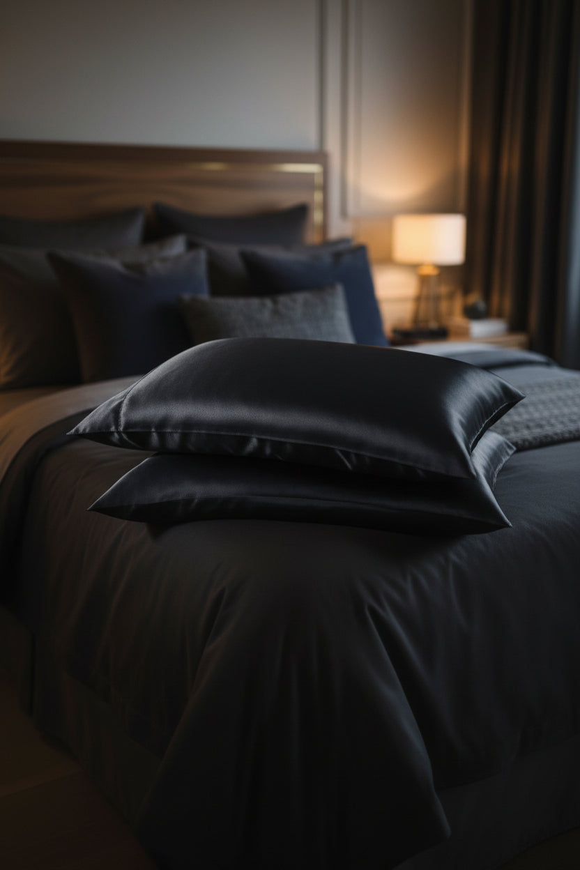 2-Pack Satin Pillowcase, Standard/King Size Pillow Covers