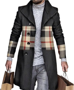 Lapel Single Breasted Slim Overcoat