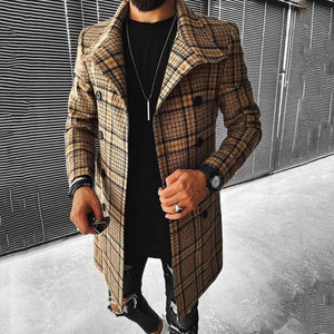 Lapel Single Breasted Slim Overcoat