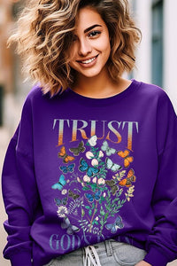 Trust God's Plan Christian Graphic Plus Sweatshirt