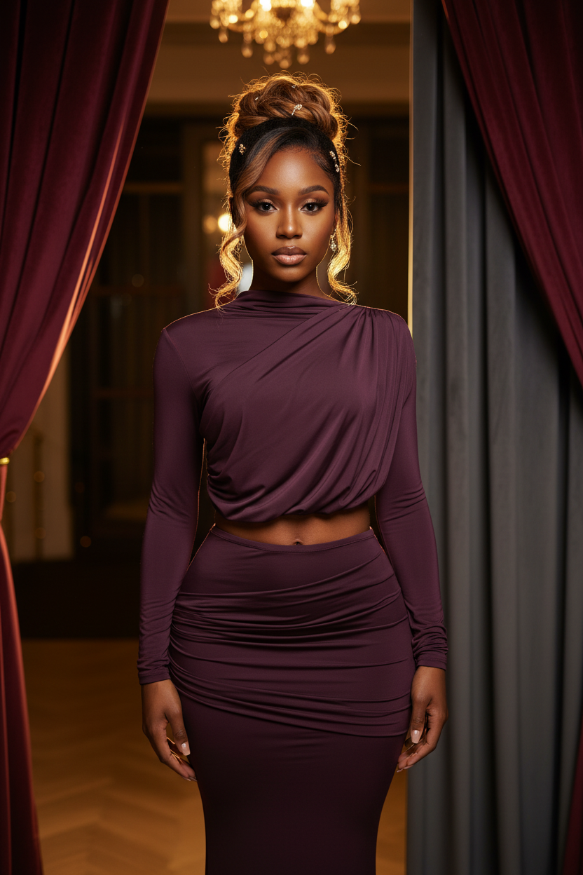 Two Piece Skirt Set