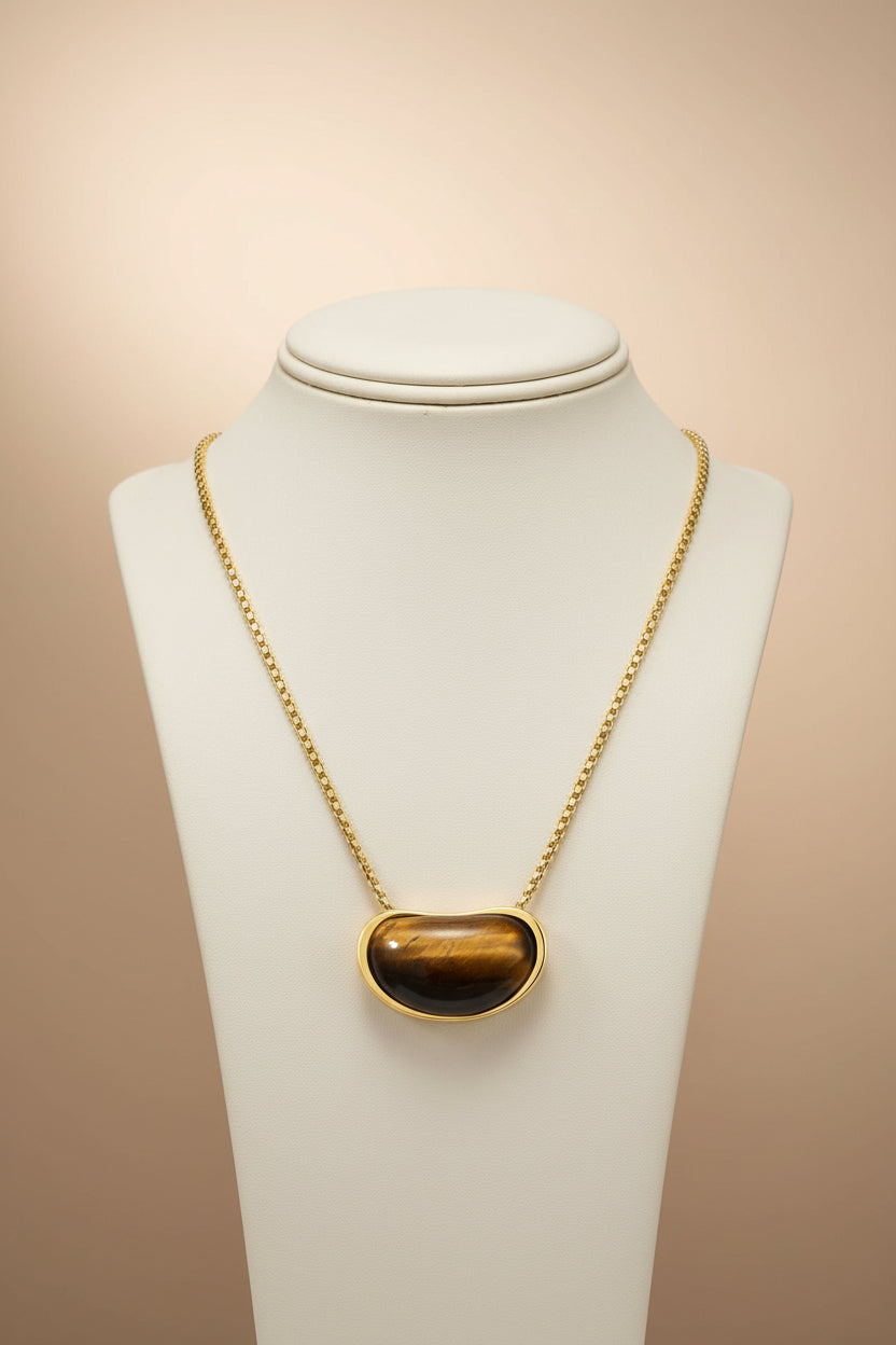 Angie Tiger Eye Pendant Necklace