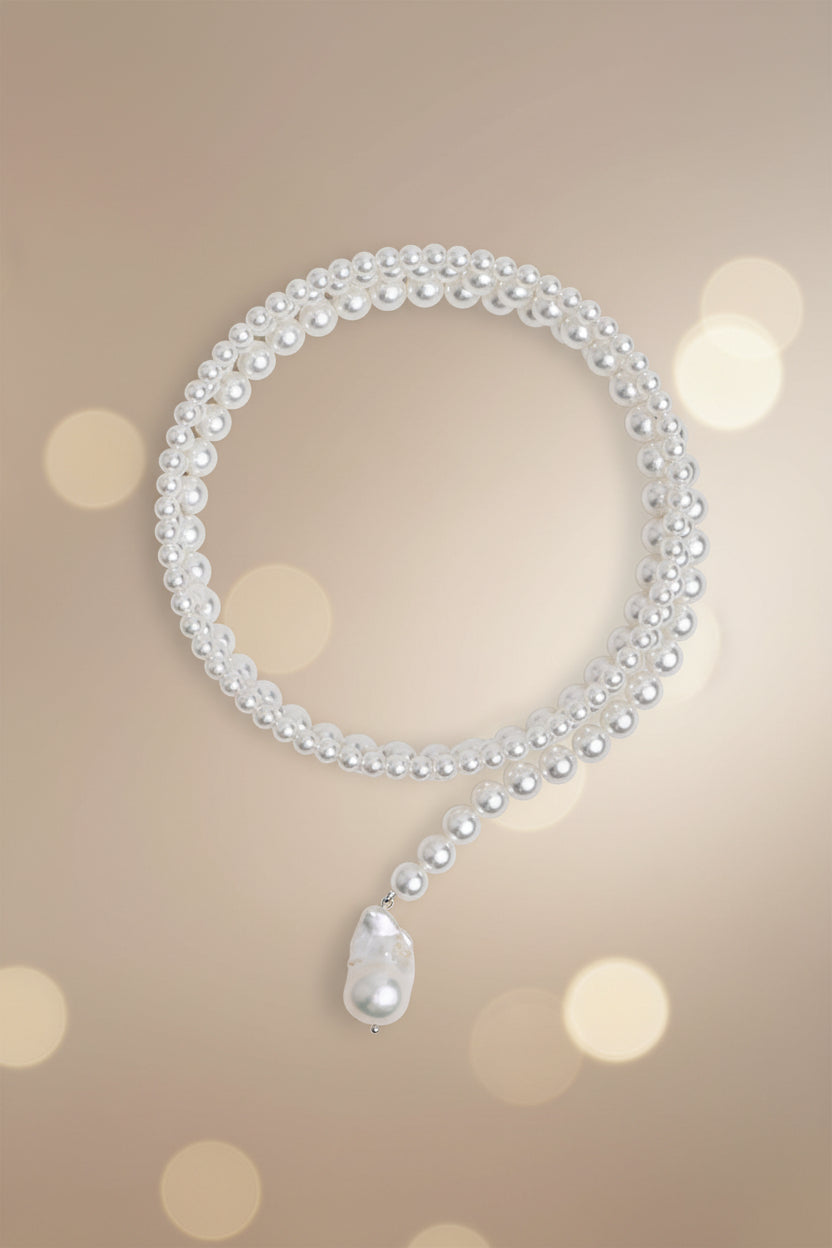Gretchen Pearl Wrap Necklace