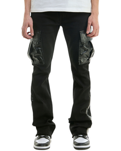 Skinny Flare Cargo Pants