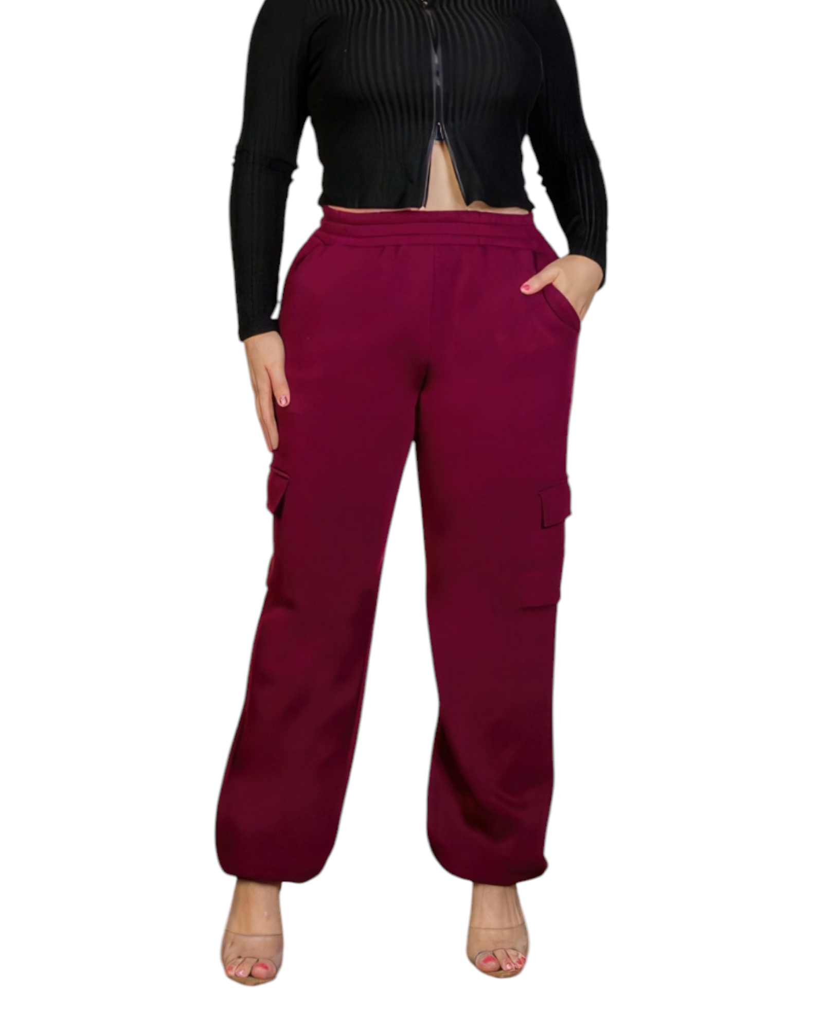 Drawstring Waist Sweatpants