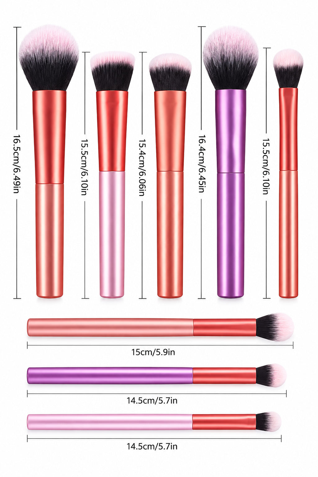 8pcs Makeup Brush Kit