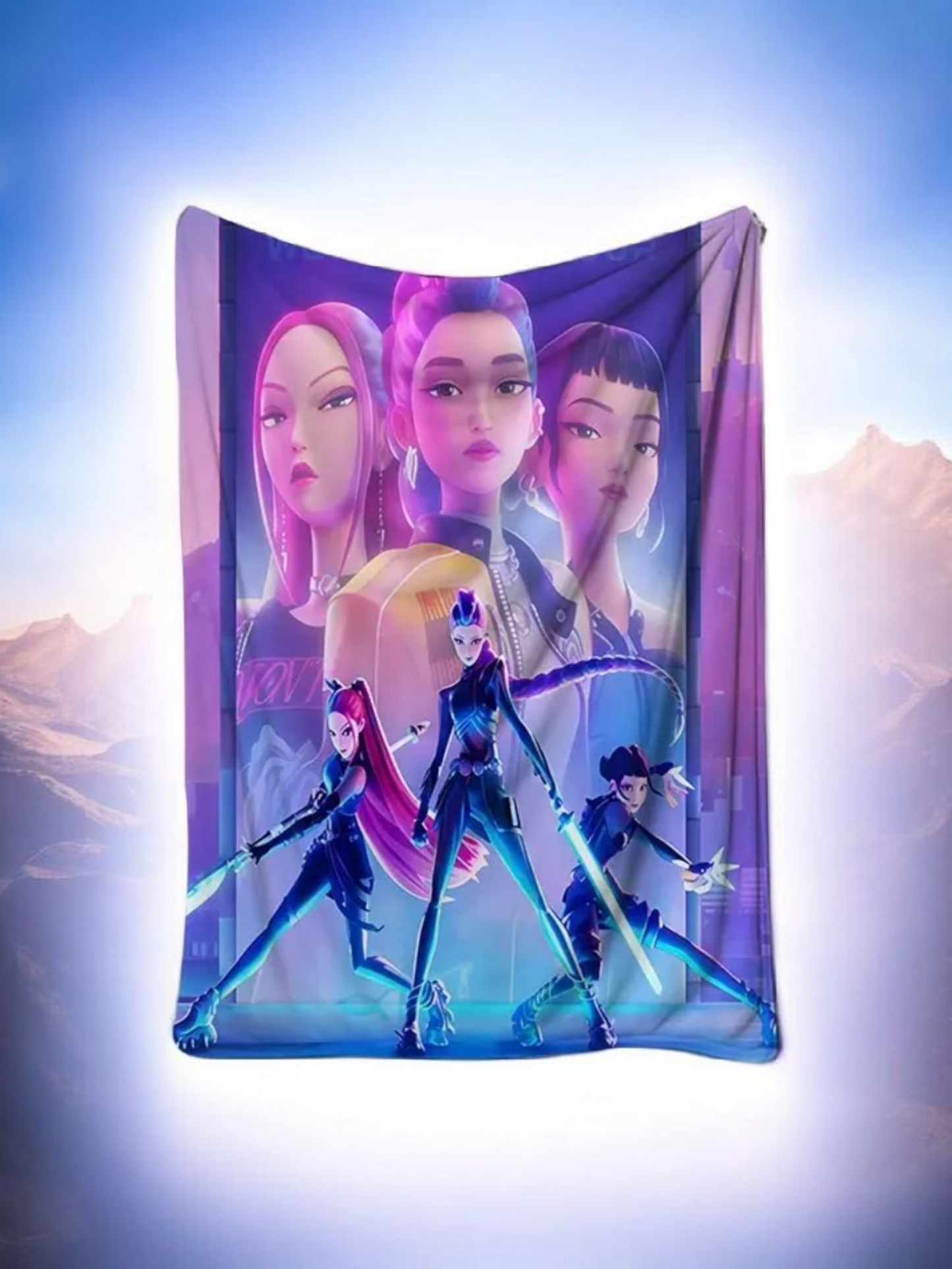 K Pop Plush Throw Blanket