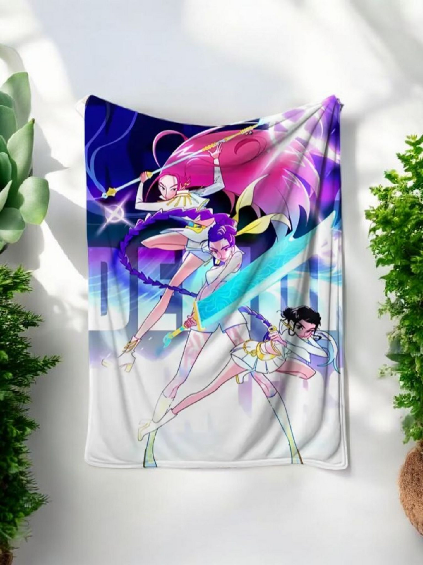 K Pop Plush Throw Blanket