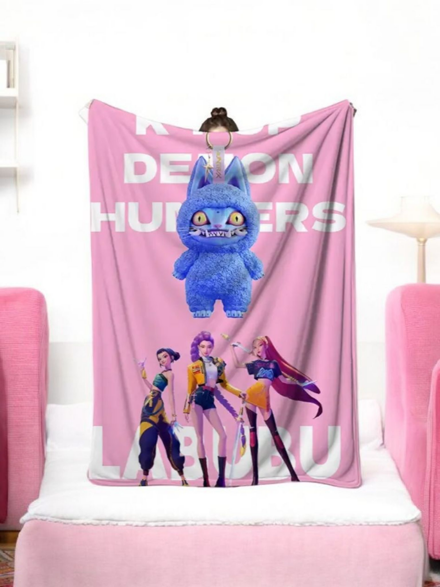 K Pop Plush Throw Blanket