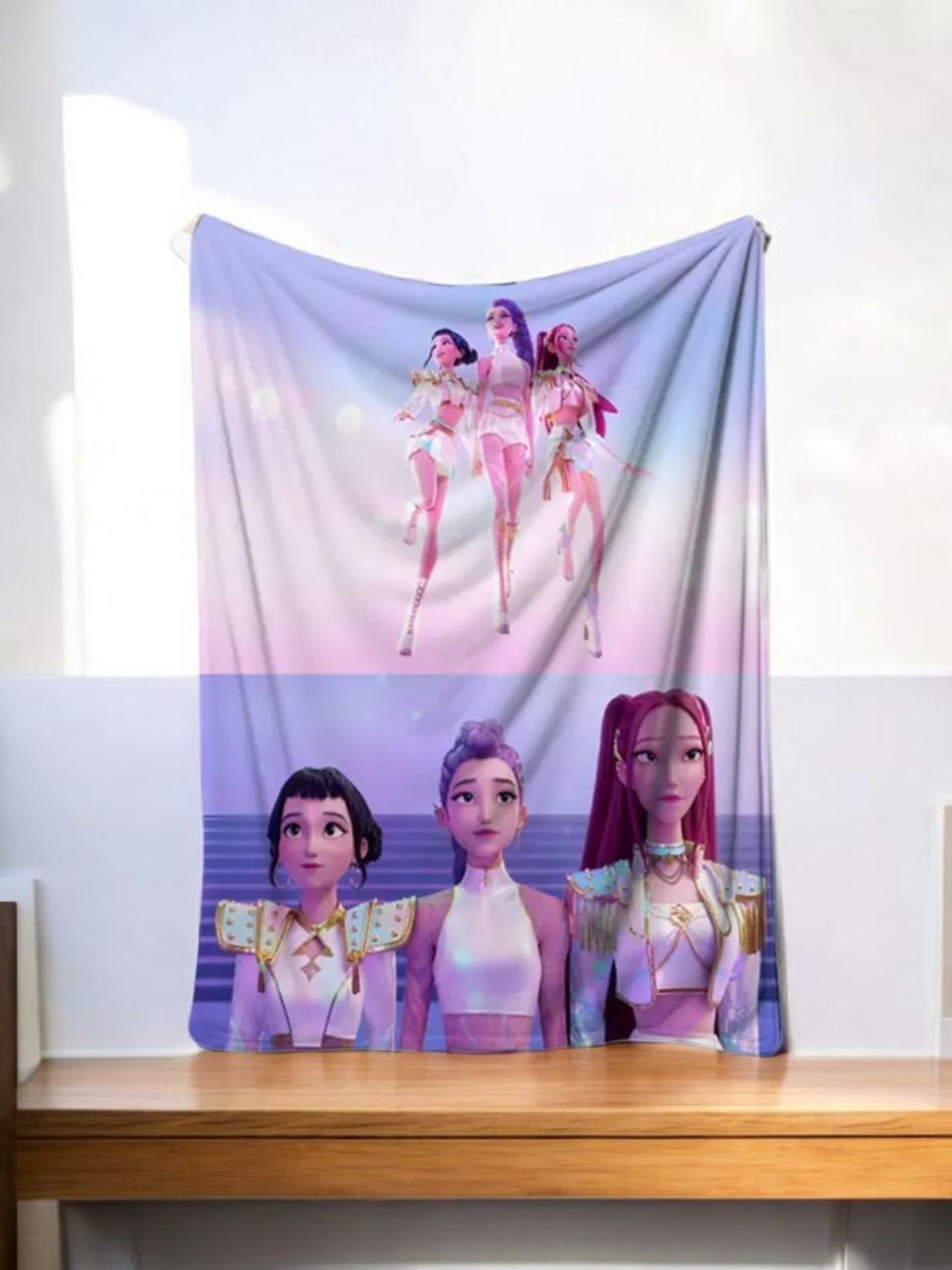 K Pop Plush Throw Blanket