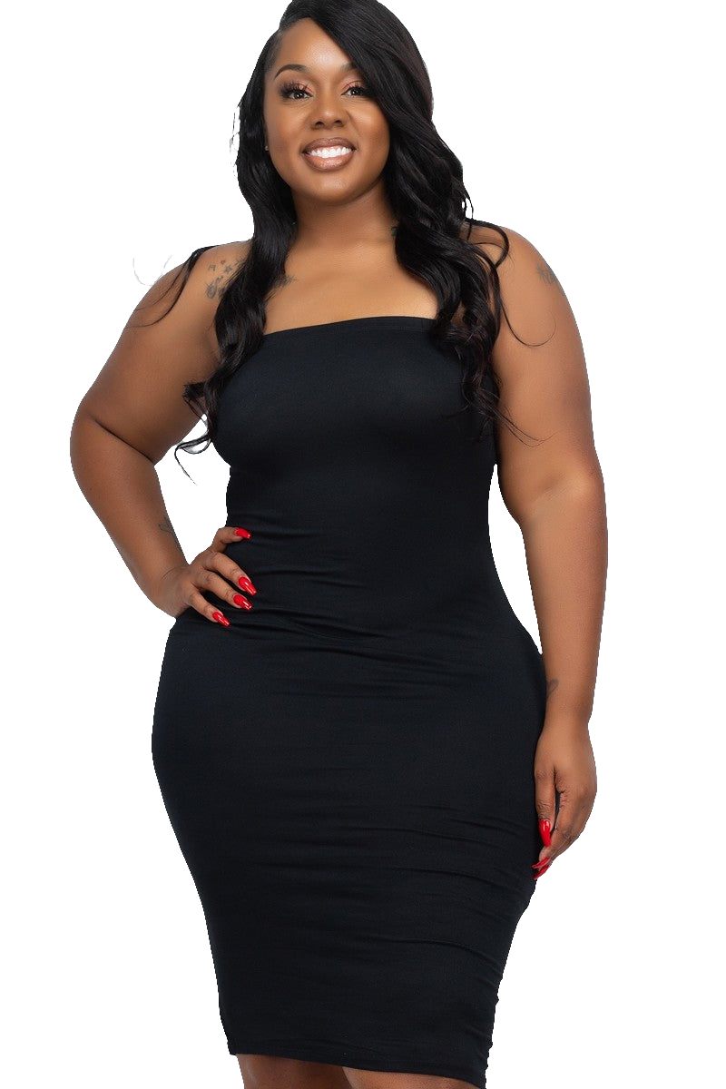 Plus Tube Bodycon Dress