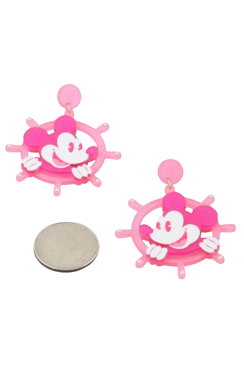 Classic Anchor Mickey Mouse Earrings