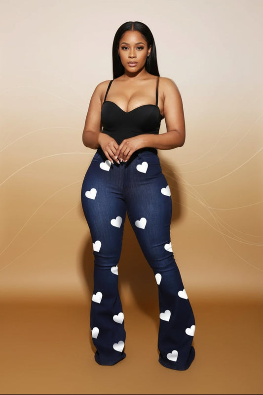 Heart Slim Bootcut Jeans