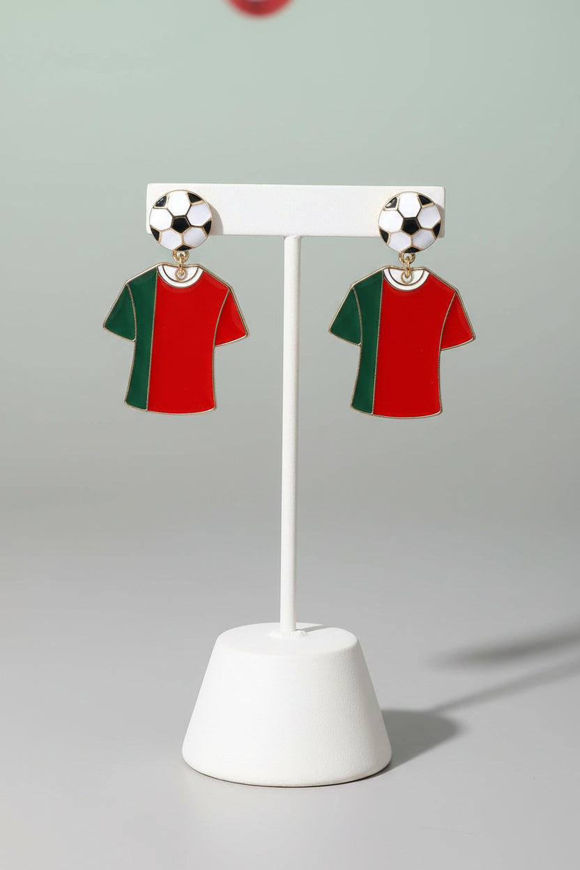 Fifa Jersey Drop Earrings