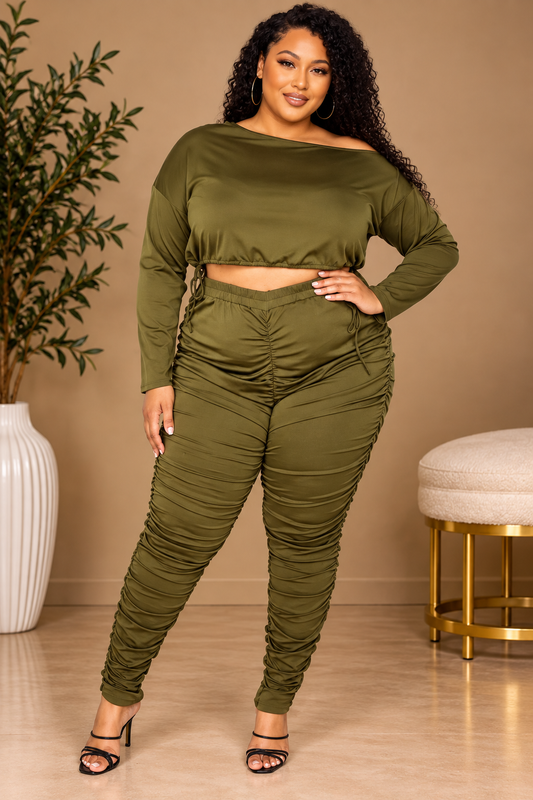 Ruche Leggings Set