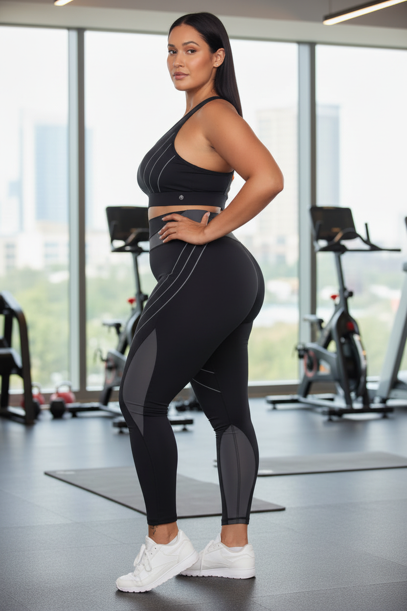 Mesh Sports Bra & Leggings Set