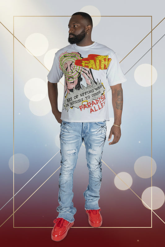 WALK BY FAITH BOXED TEE