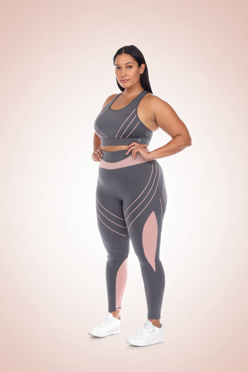 Mesh Sports Bra & Leggings Set