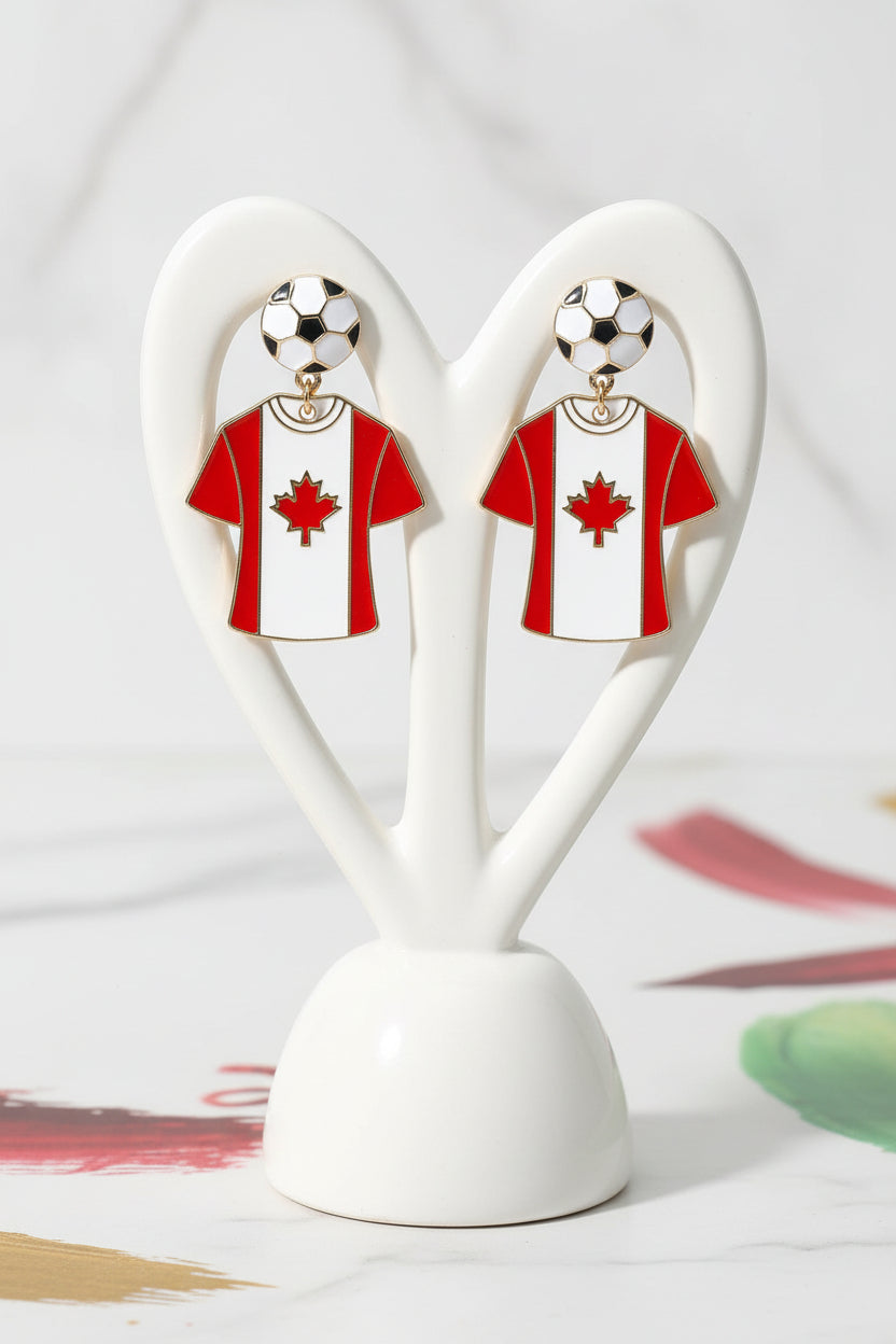 Fifa Jersey Drop Earrings