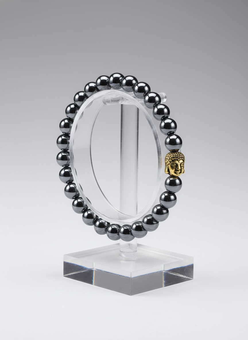 Buddha Bracelet - Hematite