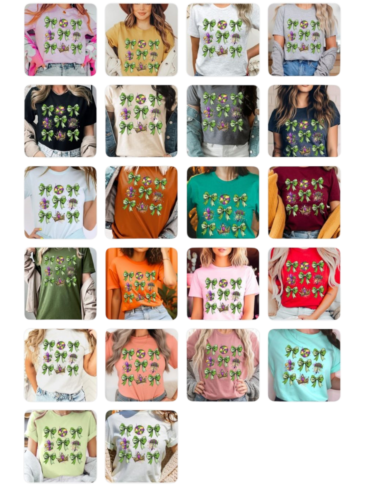 Mardi Gras Graphic Plus Tee