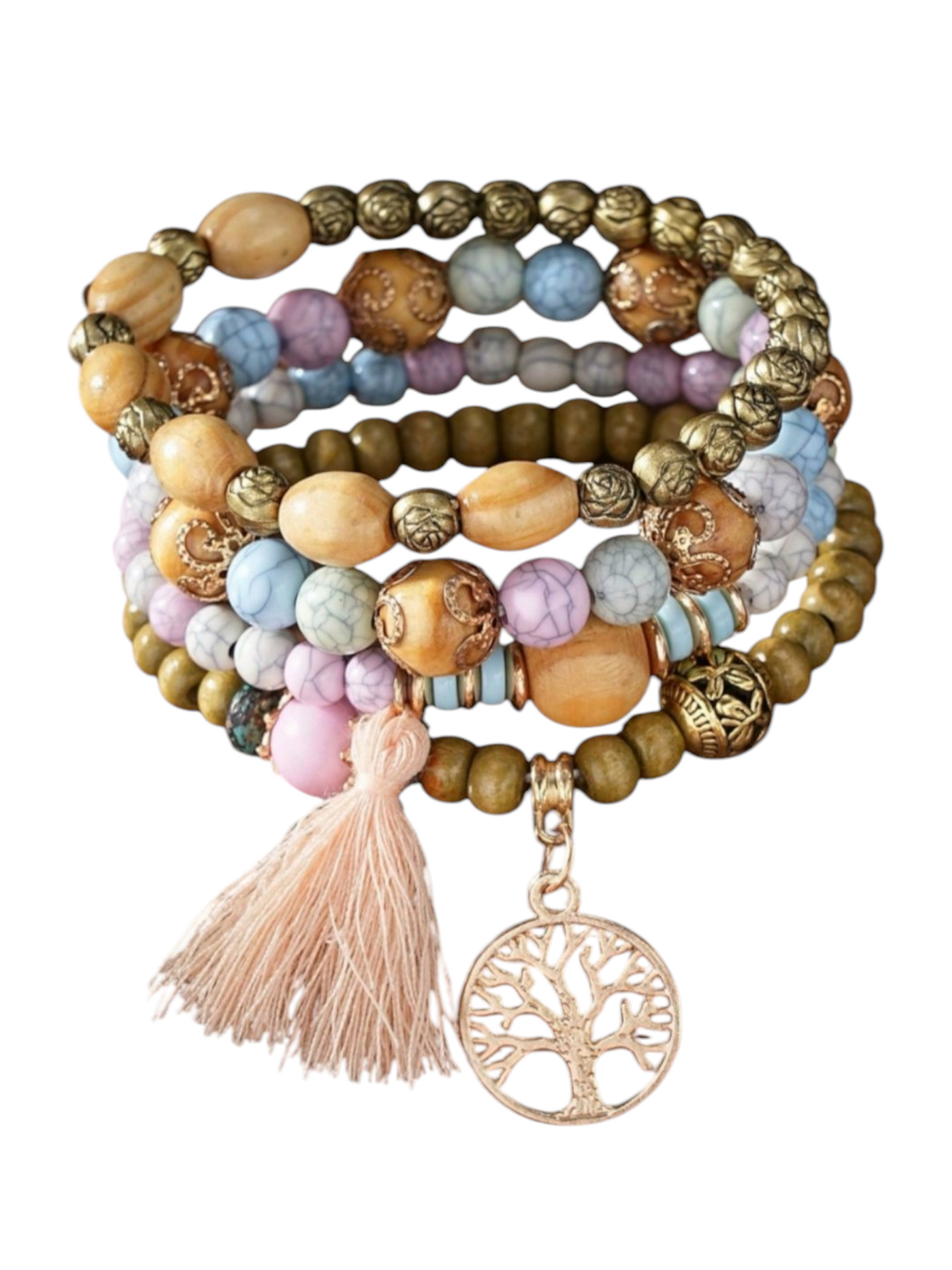 4 Pieces Bohemian Bracelet Set