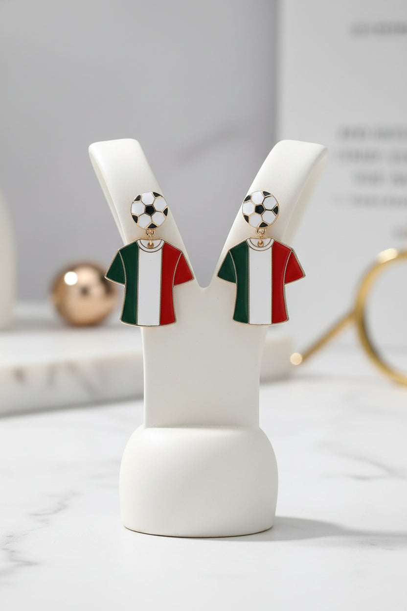 Fifa Jersey Drop Earrings
