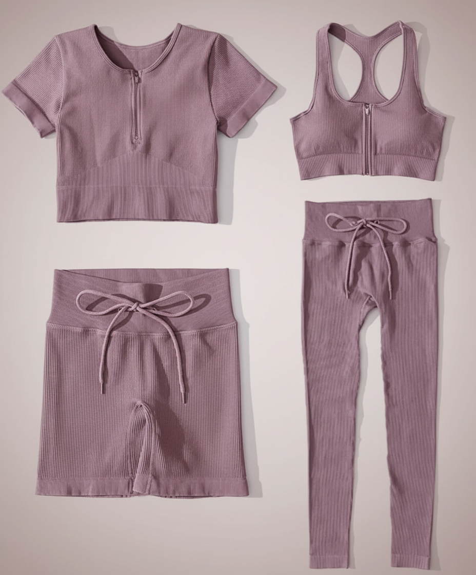Seamless 4 Piece Yoga Set