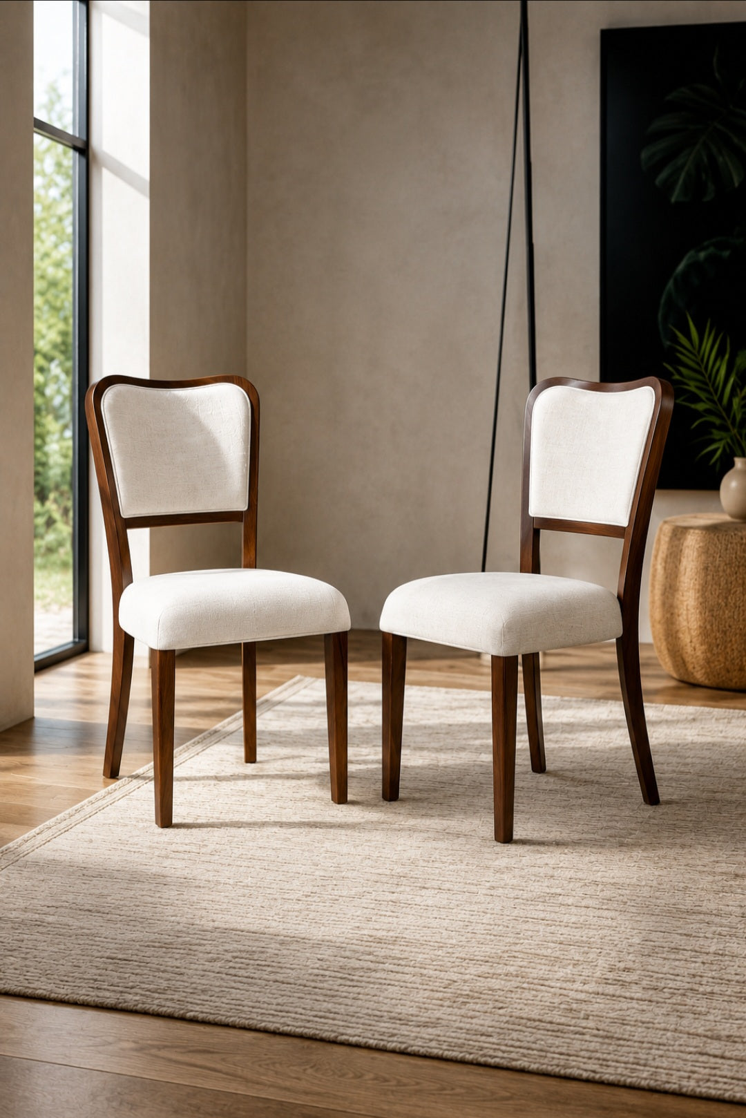 Walnut Luxe Dinning Chairs