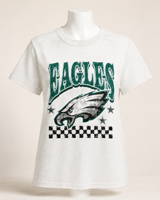 Faux Glitter Graphic Tee