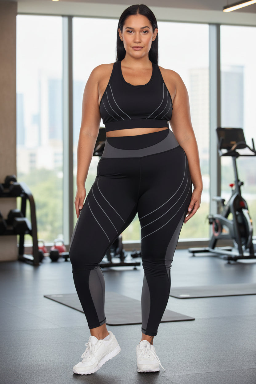Mesh Sports Bra & Leggings Set