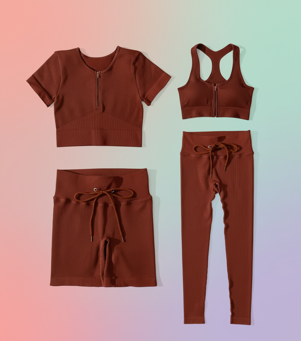 Seamless 4 Piece Yoga Set