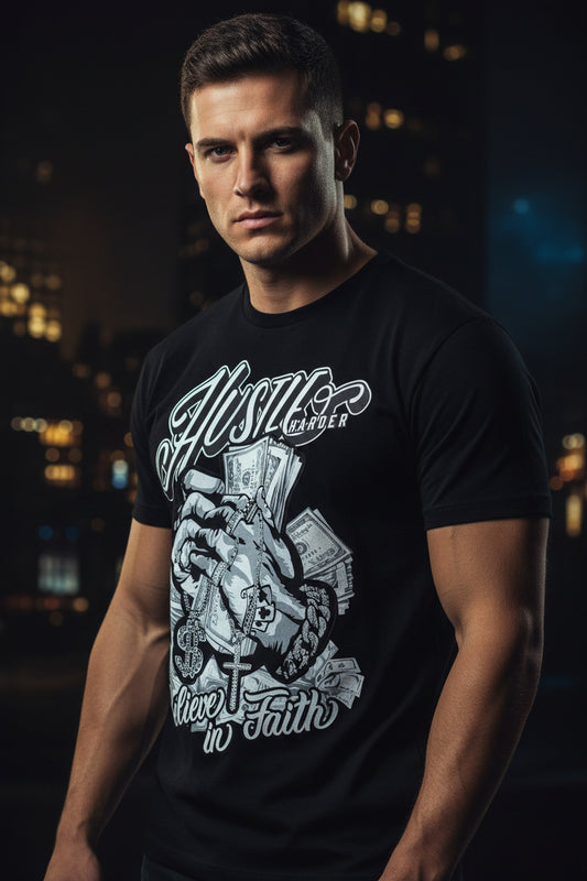 Hustle Rhinestone T-shirt