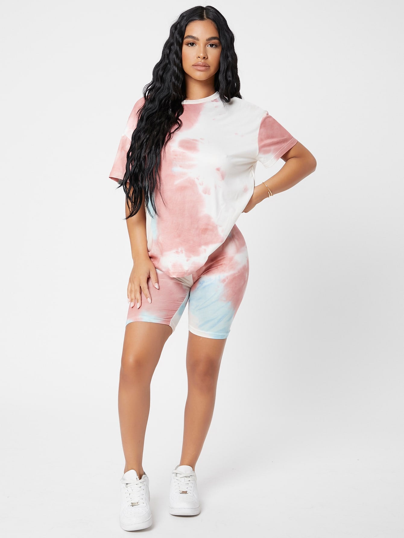 Tie Dye Biker Set