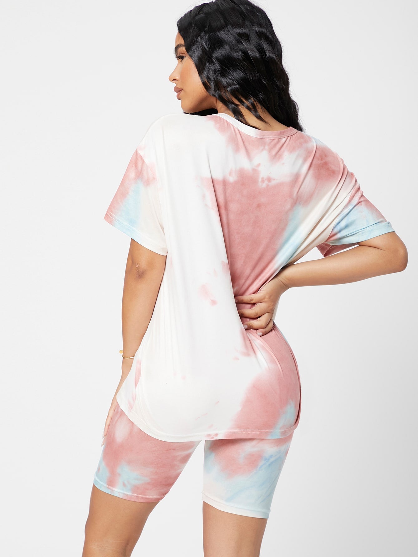 Tie Dye Biker Set