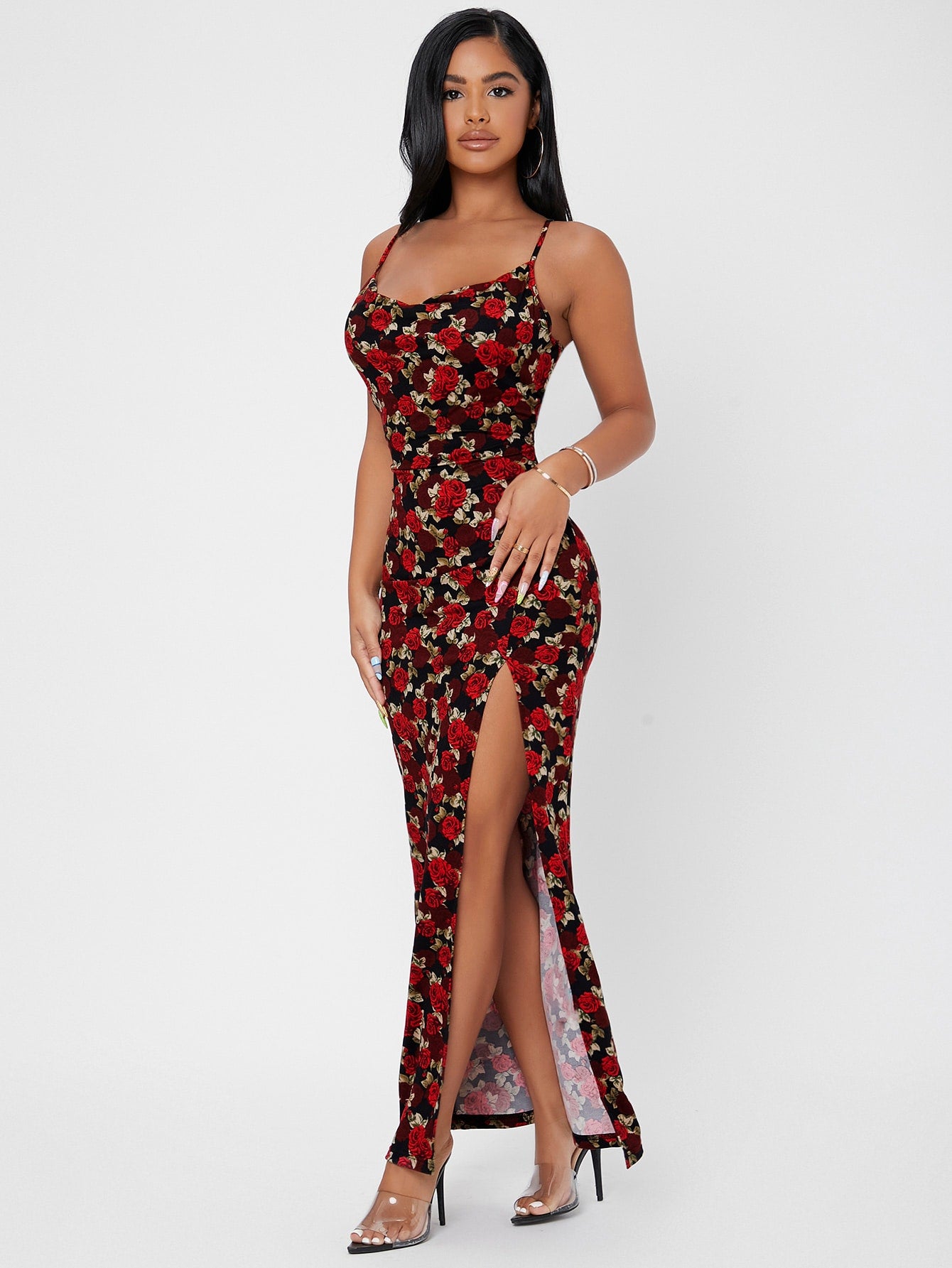 PETITE Split Thigh Cami Dress