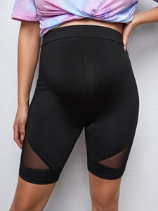 Maternity Mesh Biker Shorts