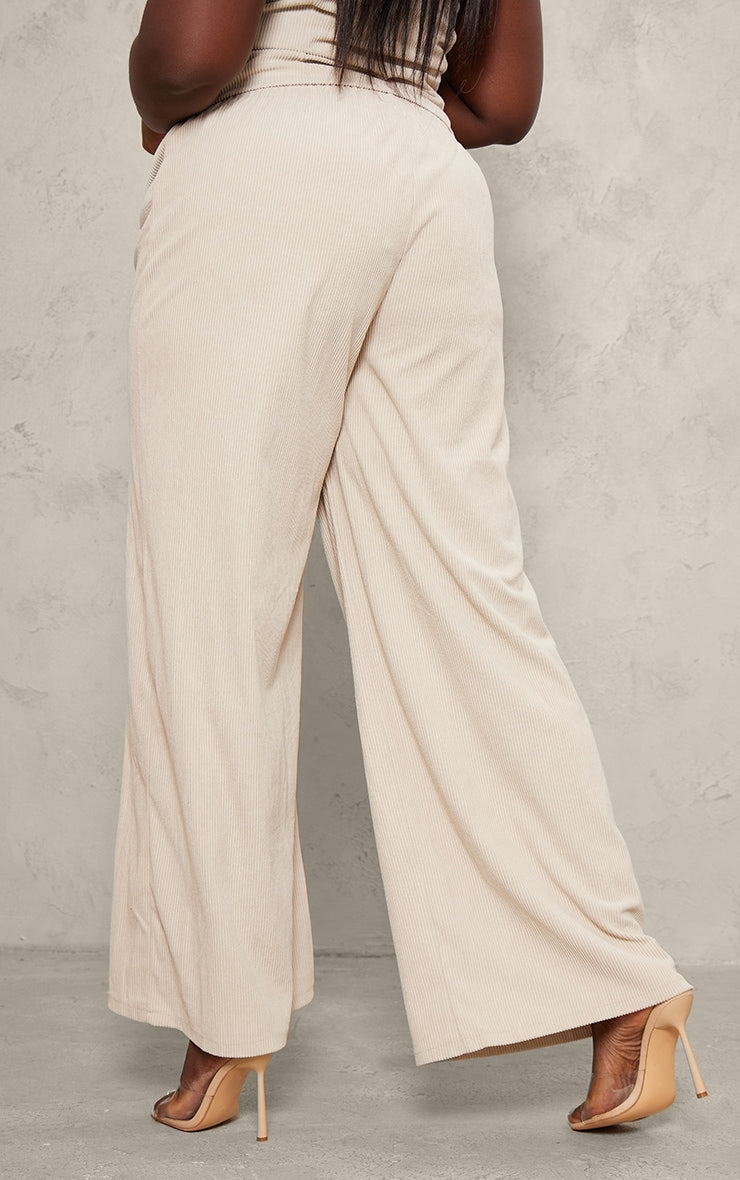 Cord Wide Leg Trousers