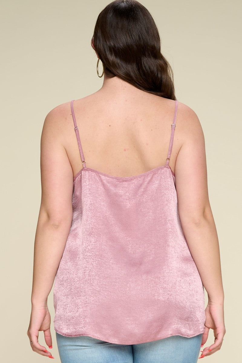 Satin Sleeveless Woven Cami