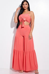 Tiered Wide Leg Pant Set