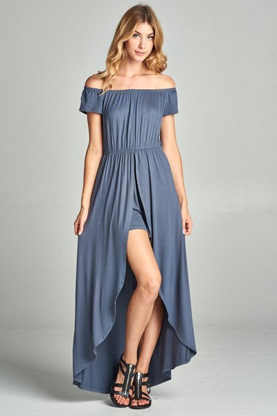 Off Shoulder Romper Maxi