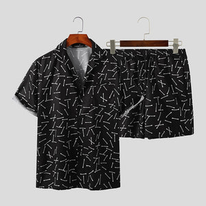 Men Hawaiian Short Set